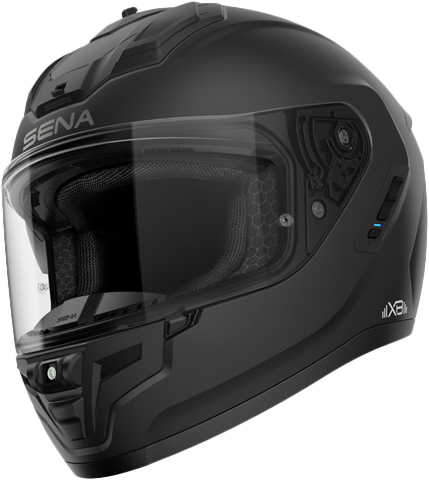 SENA Phantom XB Full-Face Helmet 2X-Large Matte Black with Bluetooth and Safety Features