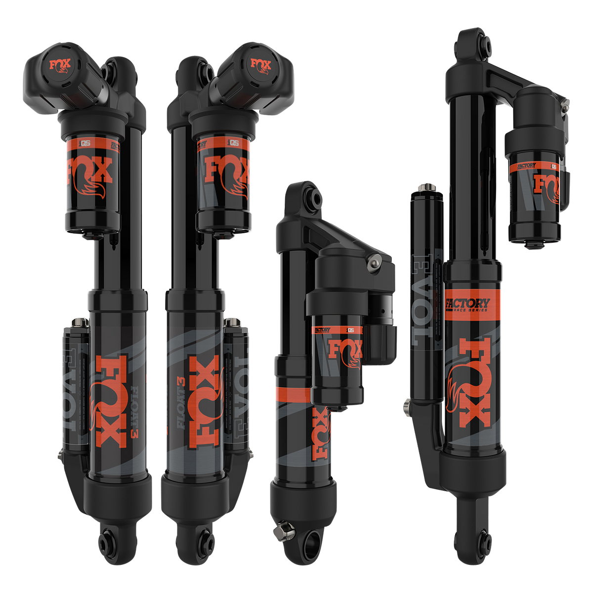 FOX IQS Shock Kit for Polaris 800 and 850 RMK Khaos Snowmobiles - Part Number 854-21-003