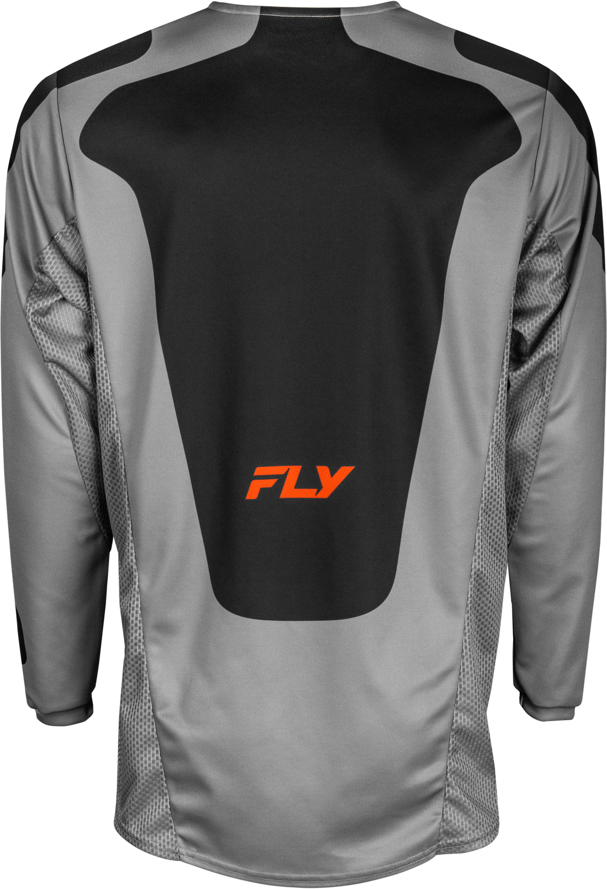 Fly Racing Kinetic Sym Jersey - Small Offroad Performance Shirt in Grey/Orange/Black
