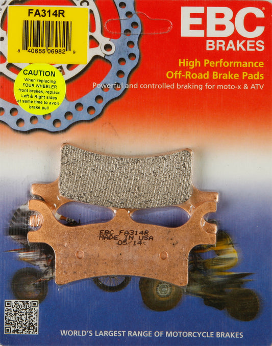 EBC FA314R Brake Pads for Polaris ATV/UTV Models