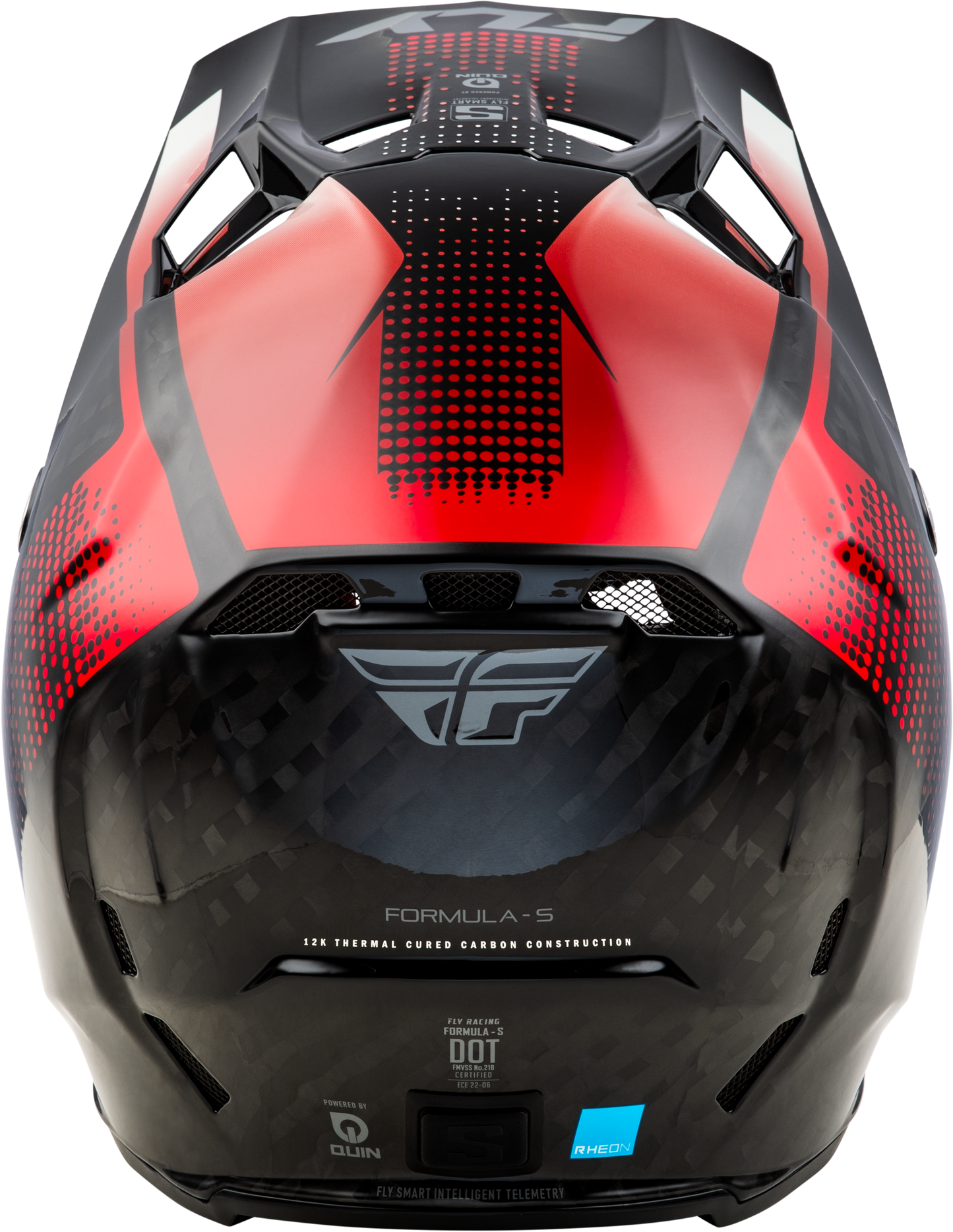 Fly Racing Formula S Carbon Protocol Helmet Black Carbon/Red Small – Offroad Full-Face Motorcycle Helmet with Crash Detection and Advanced Safety Features