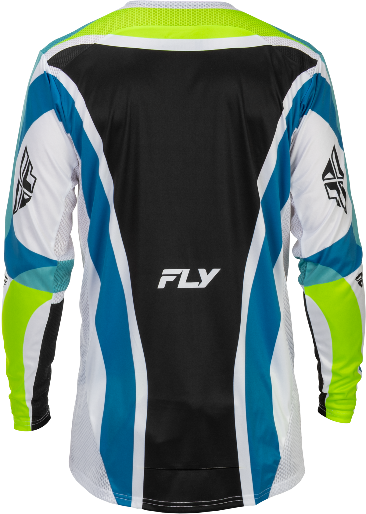 Fly Racing Lite LE Current Jersey for Men - X-Large Offroad Performance Shirt in White, Lime & Blue