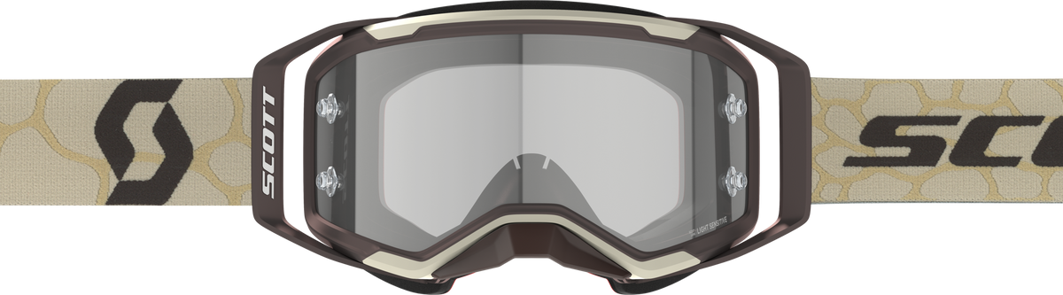 SCOTT Prospect 2.0 Sand/Dust Goggle Light Sensitive Grey Lens – Desert Beige/Dirt Brown