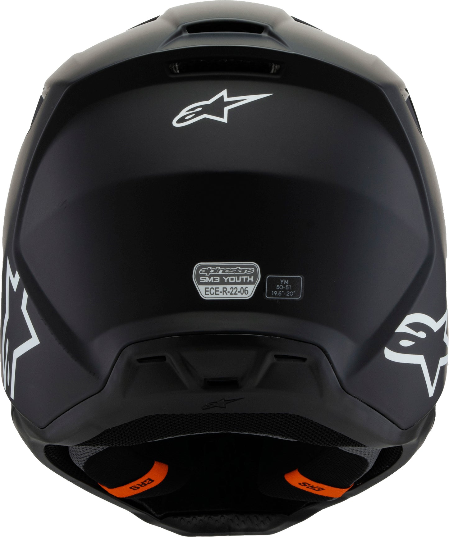 Alpinestars SM3 Youth Solid Off-Road Helmet Black Matte (Size: Youth Small)
