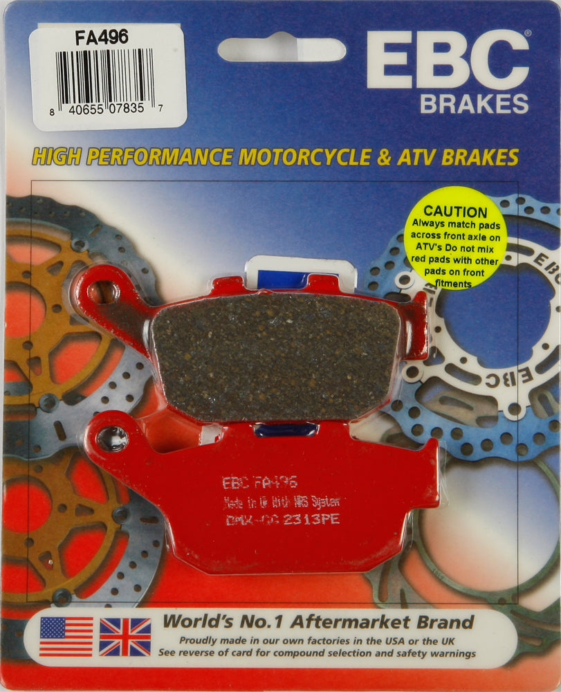 EBC FA496 Brake Pads for Honda and Suzuki Street Motorcycles