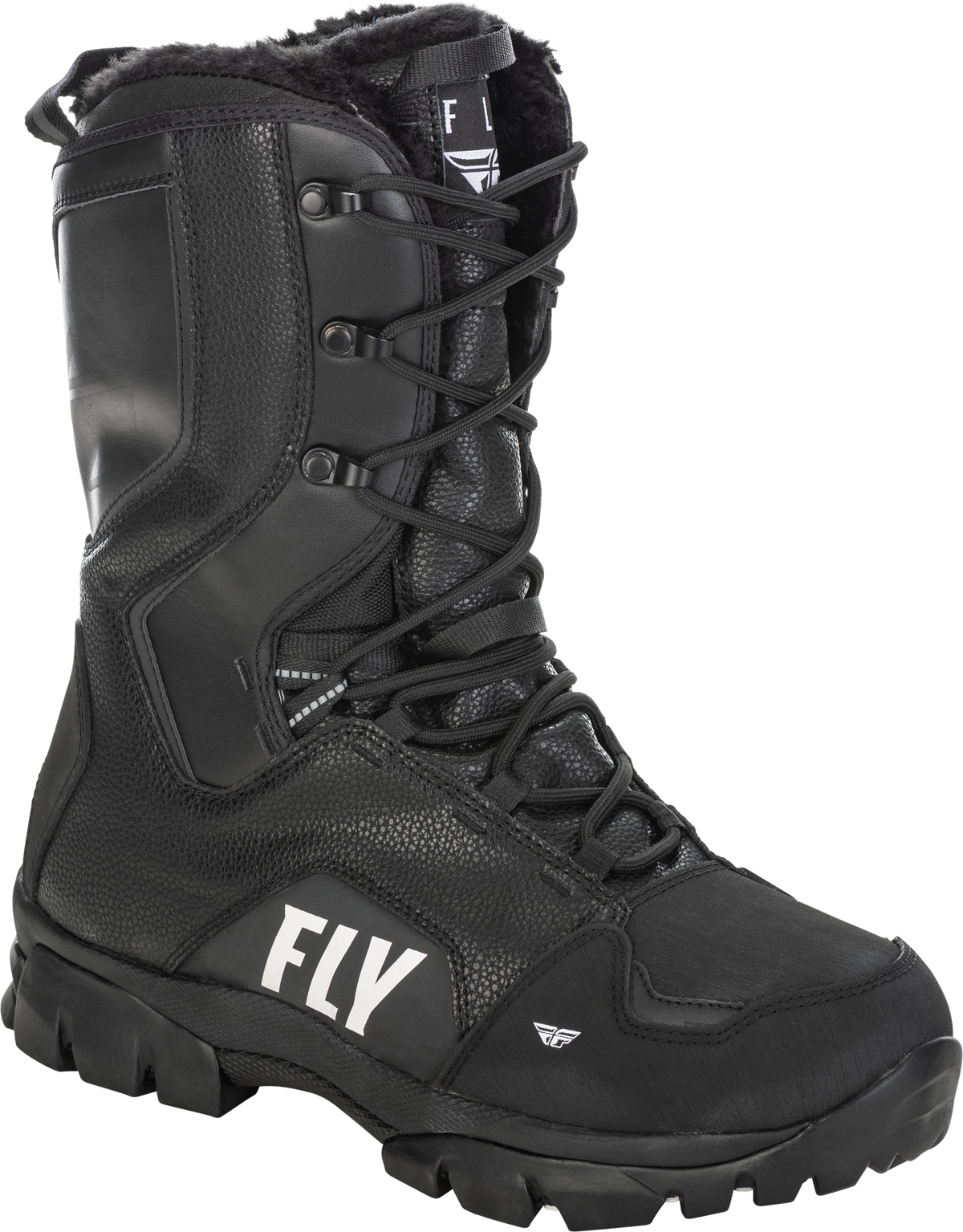 Fly Racing Marker Boot Black Size 6 – Men’s Snow Terrain Footwear with Hydroguard Waterproof System