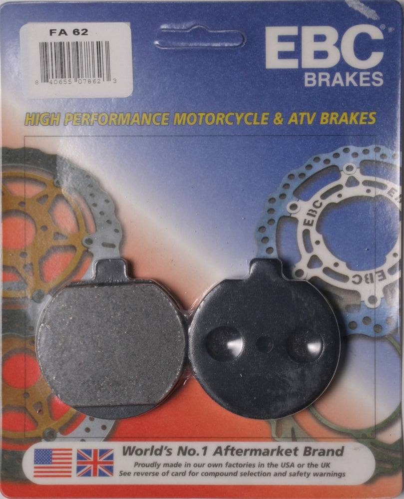 EBC FA62 Organic Brake Pads for Kawasaki KZ1300 and KZ1000E Shaft Models