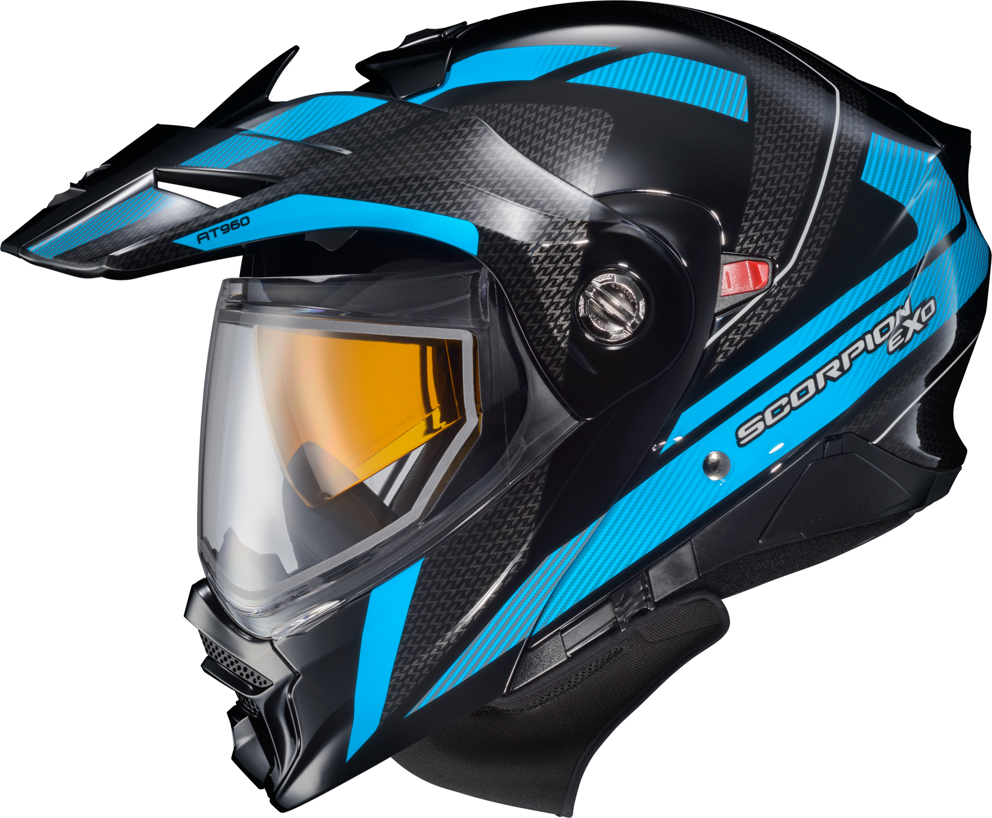 Scorpion EXO Exo AT960 Cold Weather Modular Helmet - Large Light Blue