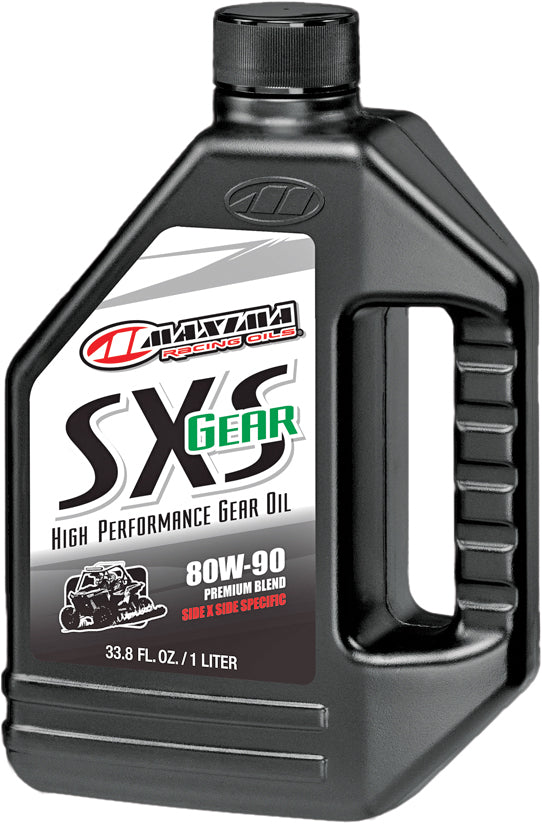Maxima SXS Premium Gear Oil 1 Quart – Heavy Duty 80W-90 Gear Lubricant for Side-by-Side Vehicles