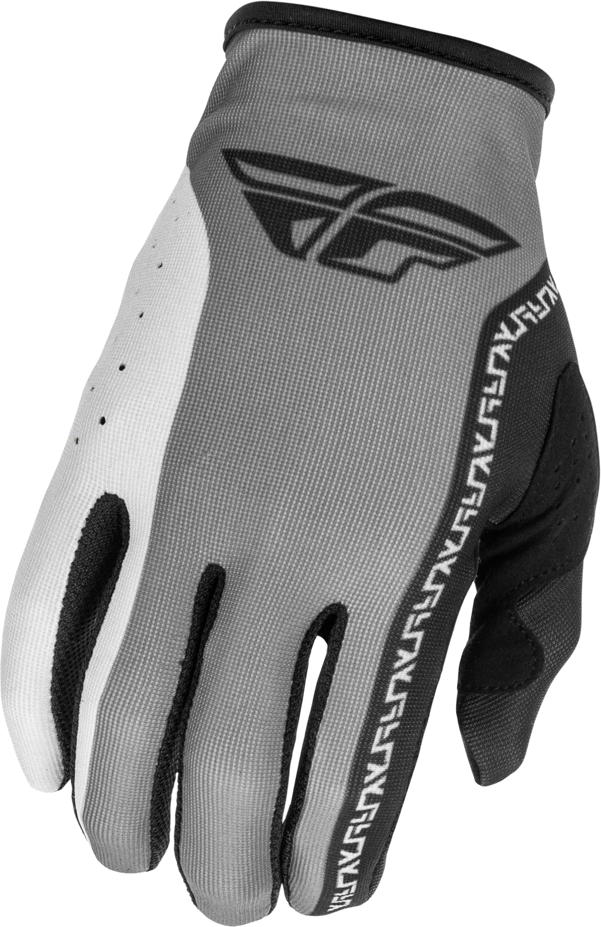 Fly Racing Youth Lite Gloves Grey/Black – Offroad MX Gloves for Youth Large