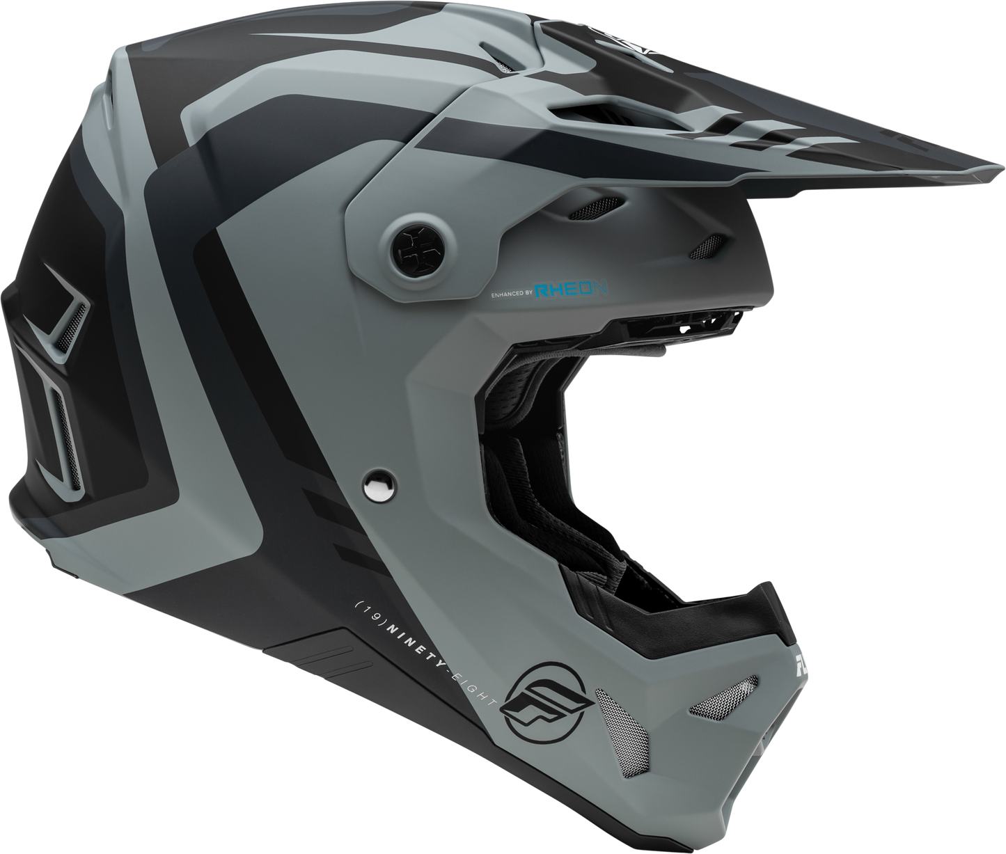 Fly Racing Formula Cp Krypton Offroad Full-Face Helmet Matte Grey/Black X-Small