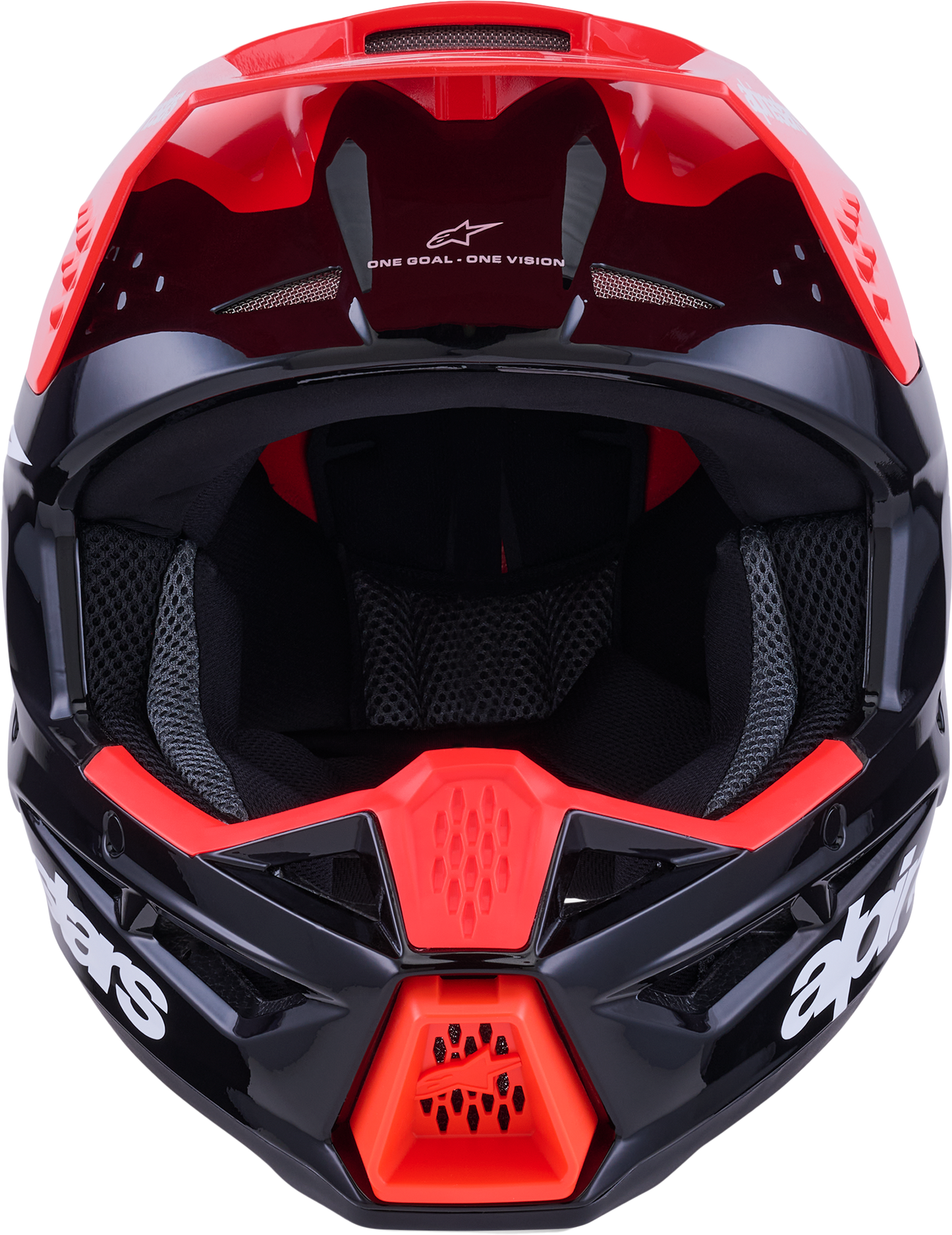 Alpinestars SM3 Radium Off-Road Helmet - Gloss Black/Red Fluo/White, X-Large