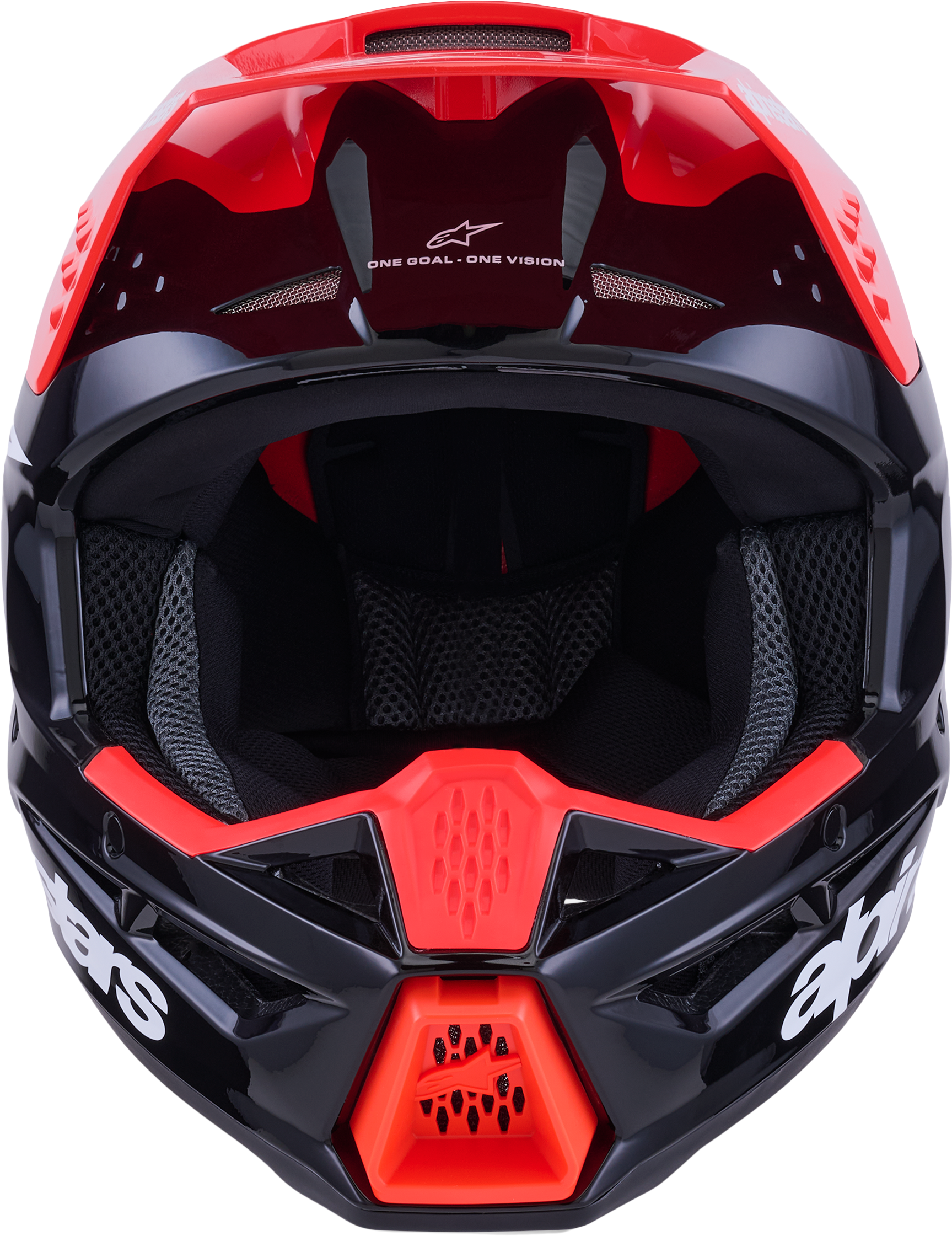 Alpinestars SM3 Radium Off-Road Helmet 2X-Large Black/Red Fluo/White Gloss