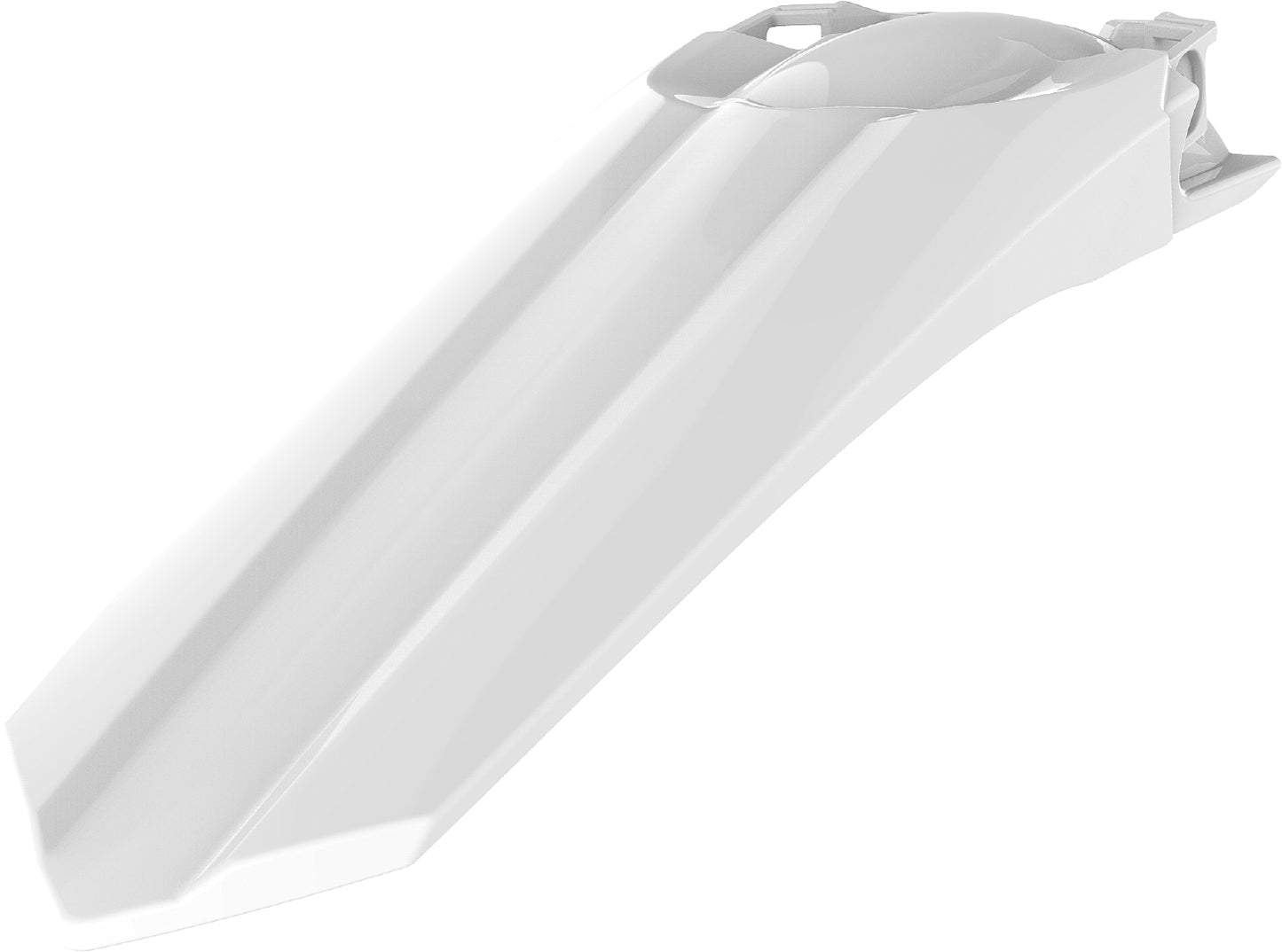 POLISPORT Rear Fender for Honda CRF Models - White, Durable Gloss Polypropylene