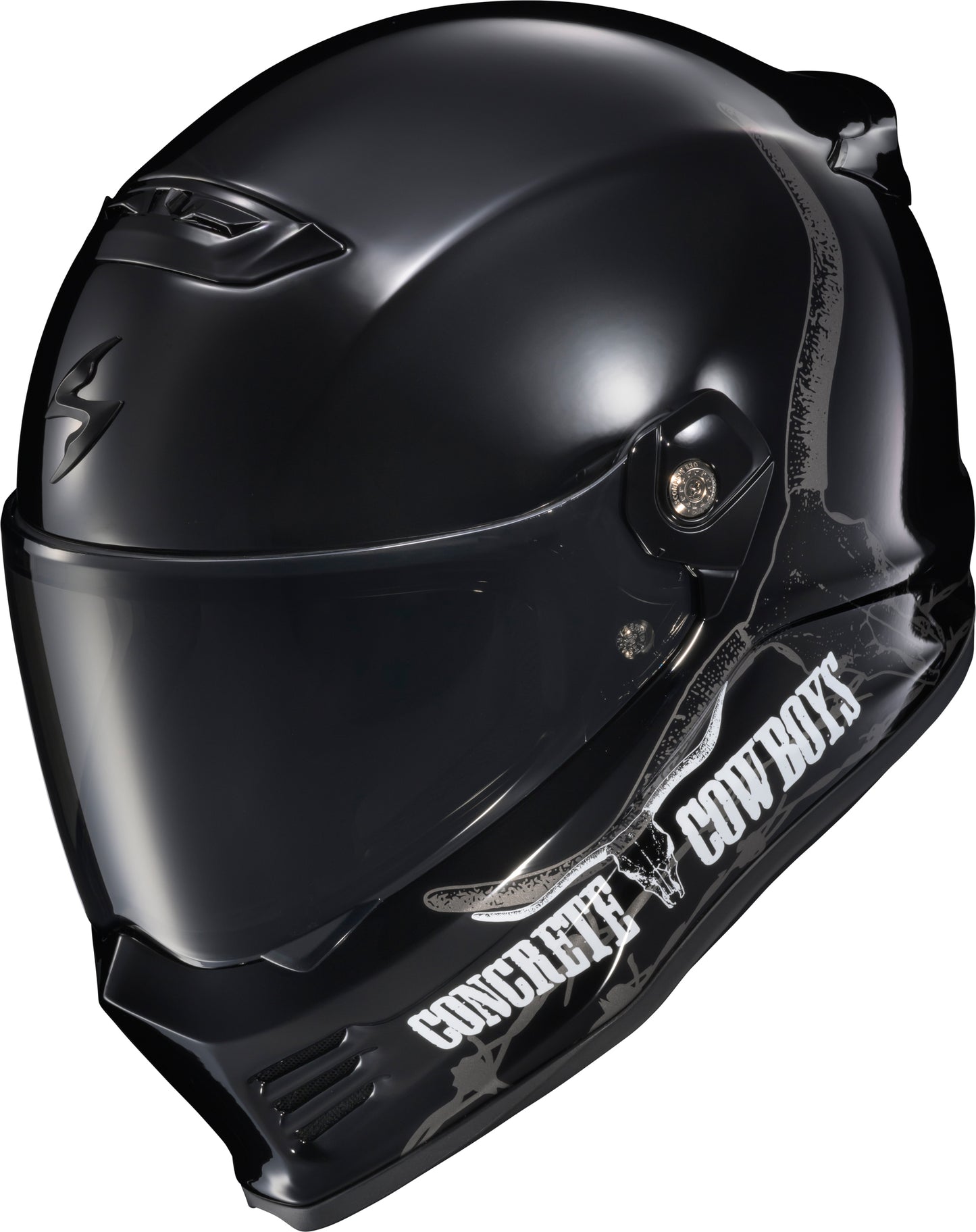 ScorpionEXO Covert FX Full Face Helmet – Concrete Cowboys Gloss, Medium