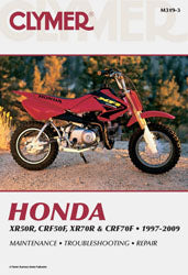 Clymer Offroad Repair Manual for Honda XR50R and XR70R Models - Part CM3193