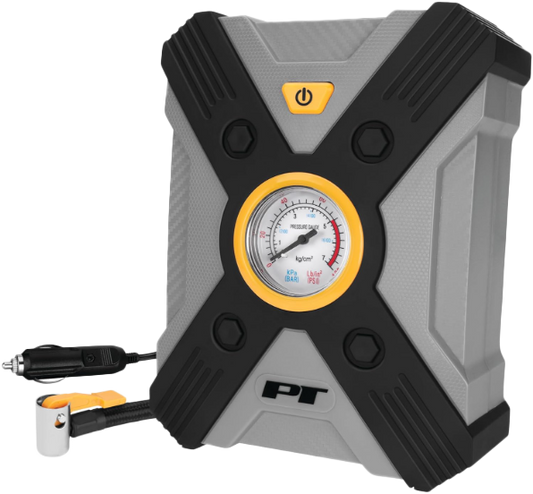 Performance Tool W7901 12V Rapid Tire Inflator with LED Light and Pressure Gauge