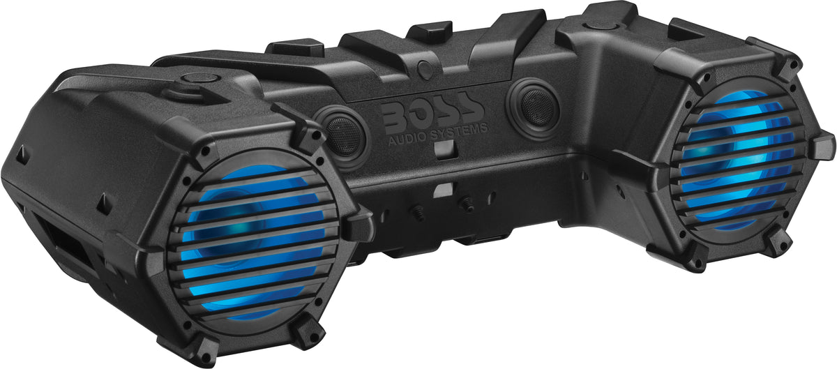 BOSS AUDIO ATV95LRGB 8-Inch Marine-Grade ATV Tube with Lighting Lightbar and RGB Lit Speakers