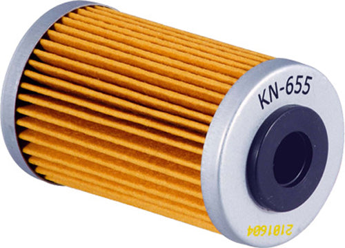 K&N KN-655 High-Flow Synthetic Oil Filter for Street Motorcycle Engines