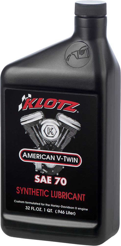 Klotz Synthetic Lubricant 70W Engine Oil - 1 Quart for Harley-Davidson Pre-Evolution Engines