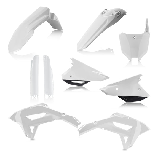 ACERBIS Plastic Kit Full Hon White/Black for Honda CRF450RX and CRF250RX (2021-2024)