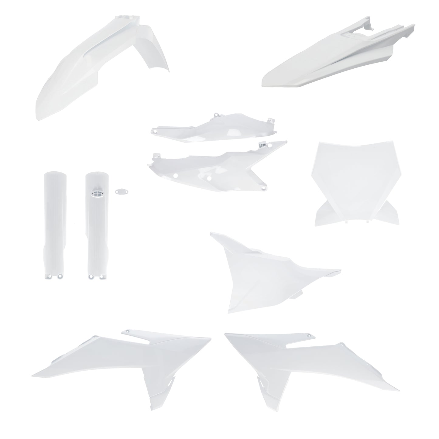 ACERBIS Plastic Kit Full KTM White – Complete Offroad Body Replacement Set