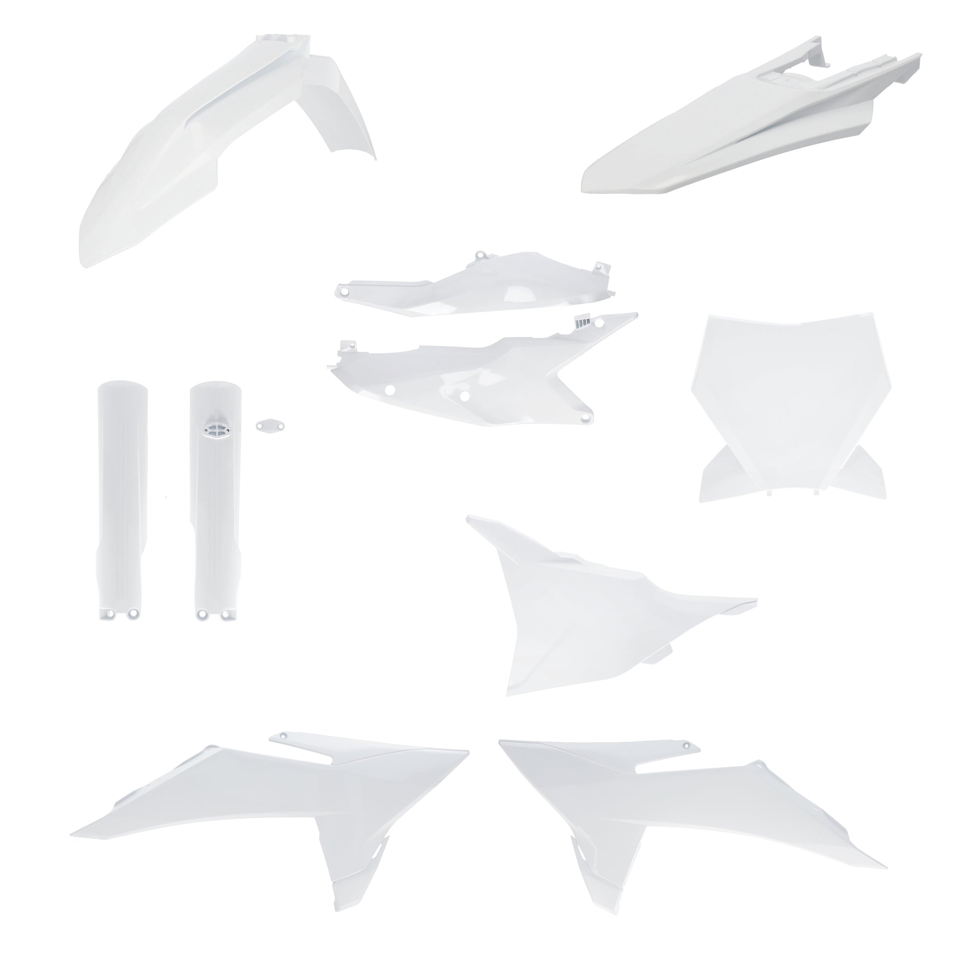 ACERBIS Plastic Kit Full KTM White – Complete Offroad Body Replacement Set