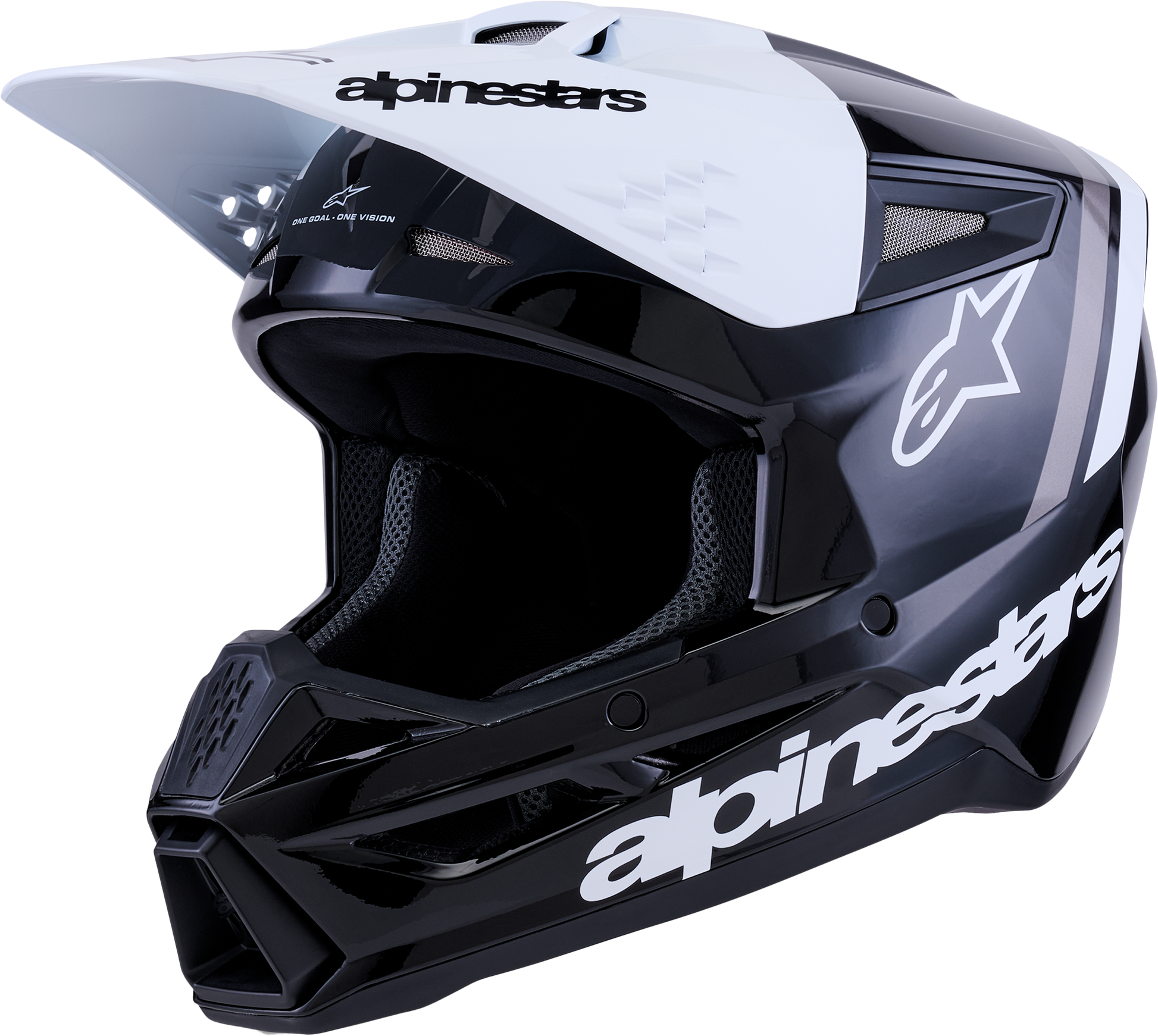Alpinestars SM3 Radium Off-Road Helmet 2X-Large Gloss Black/White/Grey
