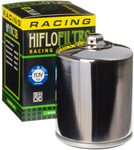 HIFLOFILTRO HF170CRC Chrome Oil Filter for Harley Davidson V-Twin Engines