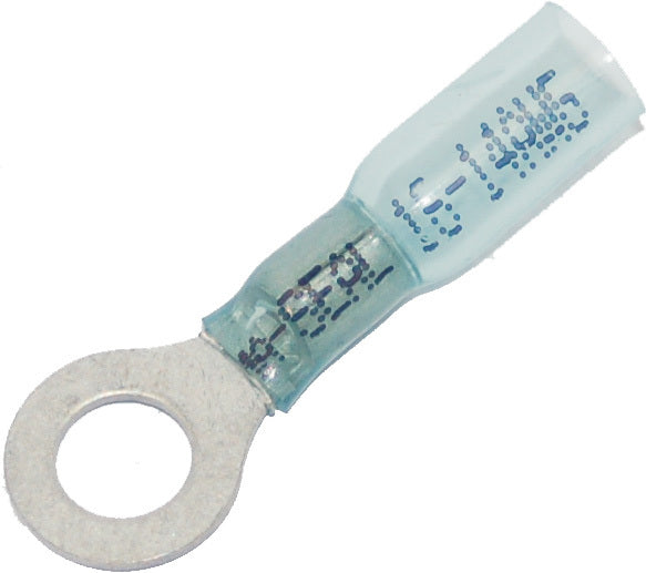 NAMZ Custom Cycle Heat Sealable Ring Terminal - 0.25-inch, Pack of 25