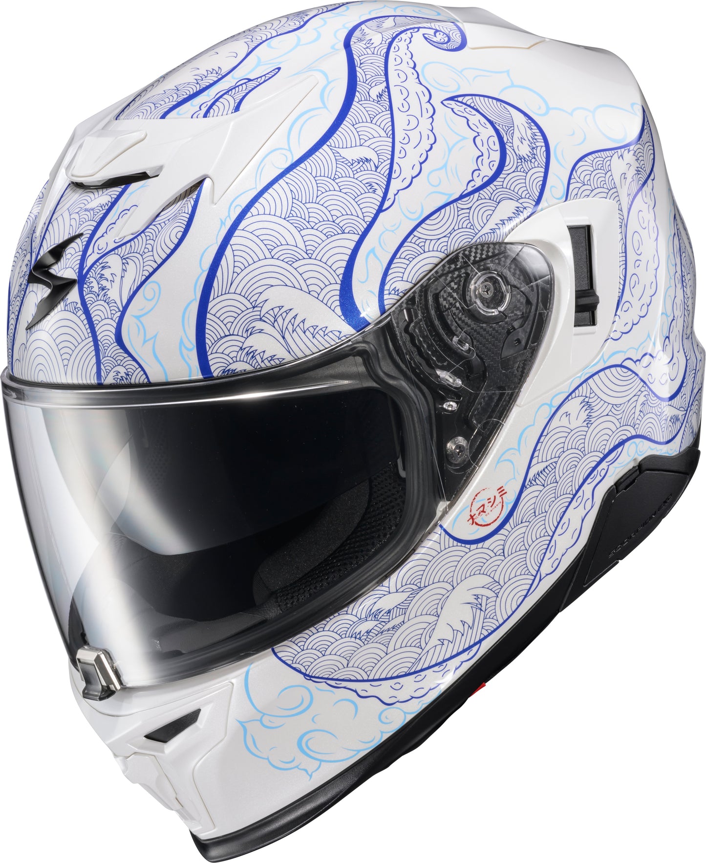 SCORPION EXO T520 Full-Face Helmet Nama-Shimi White/Blue 2X-Large