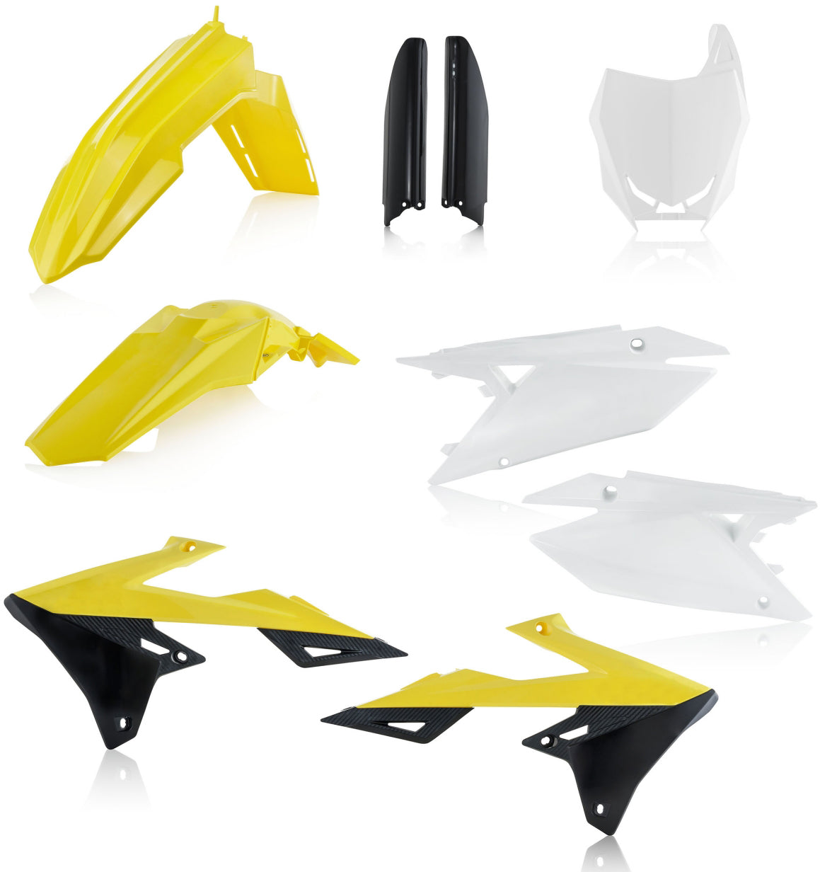 ACERBIS Full Plastic Kit for Suzuki RM-Z450 (2018-2023) - Yellow Offroad Replacement Body Parts