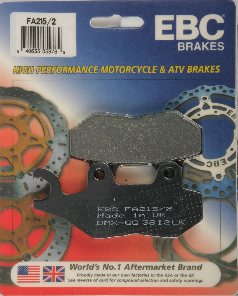 EBC FA215/2 Brake Pads for Triumph Tiger 900 & 1050 – Street Performance