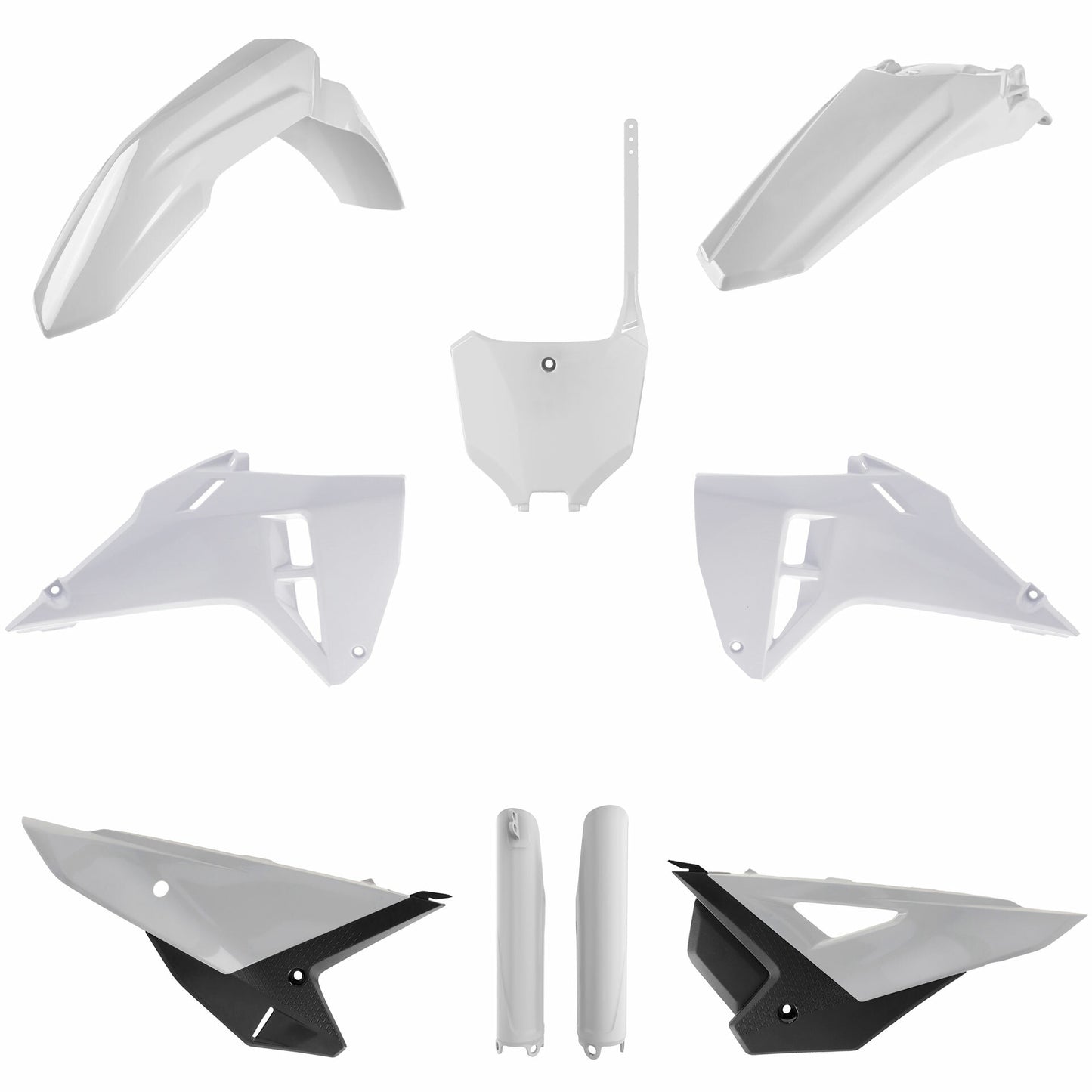 Polisport Plastic Kit Hon CRF White - Offroad Replacement Body Parts