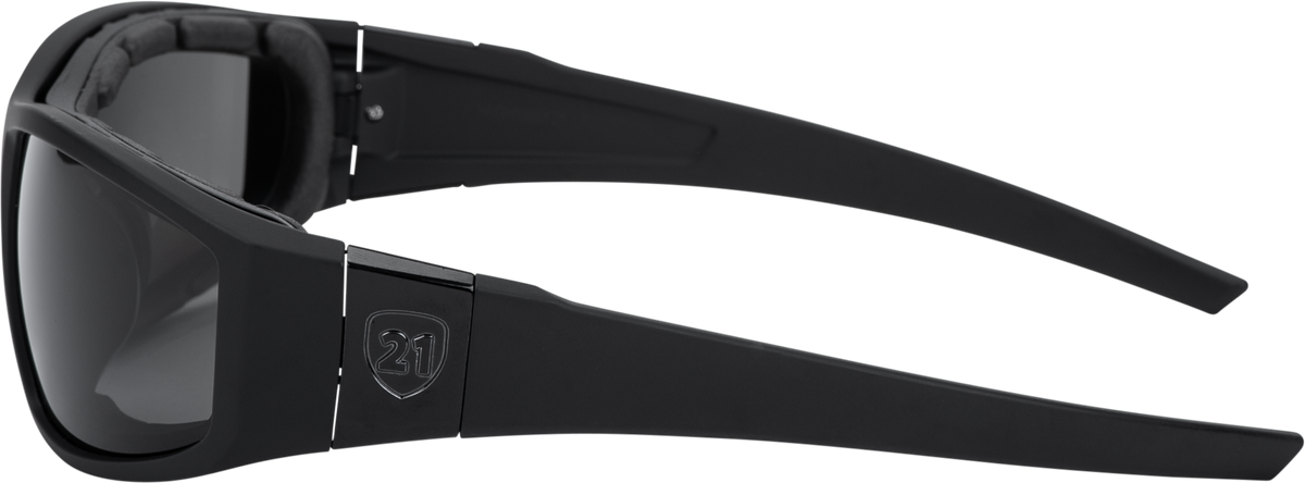 Highway 21 Flatside Hybrid Goggle Black - Impact-Resistant Motorcycle Eyewear with Polarized Lenses