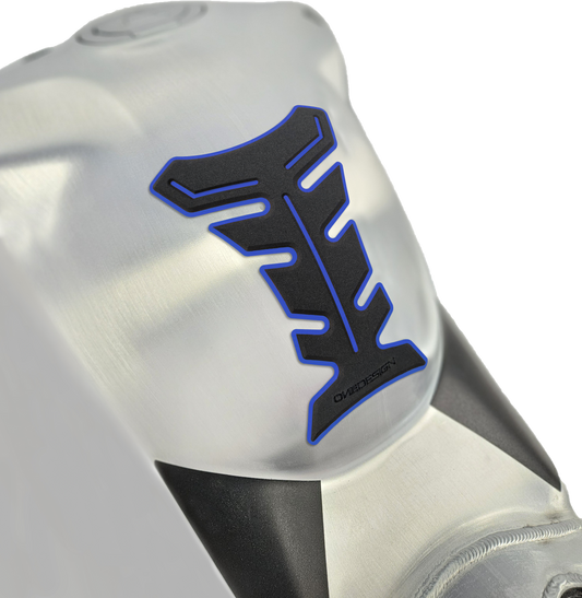 ONE EMBLEMS HDF9B Black and Blue Gas Tank Pad for Street Motorcycles