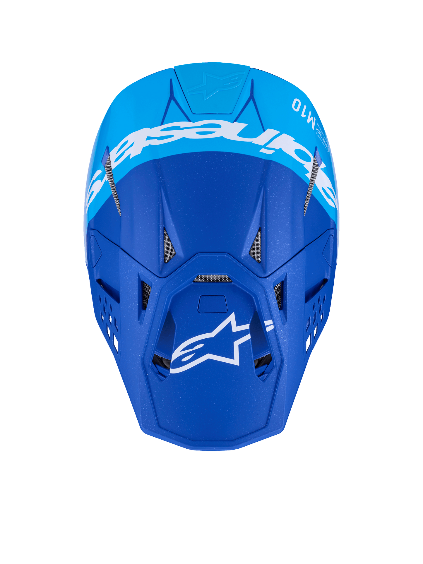Alpinestars Supertech S M10 Flood Off-Road Helmet in Metallic Blue and Black, X-Large