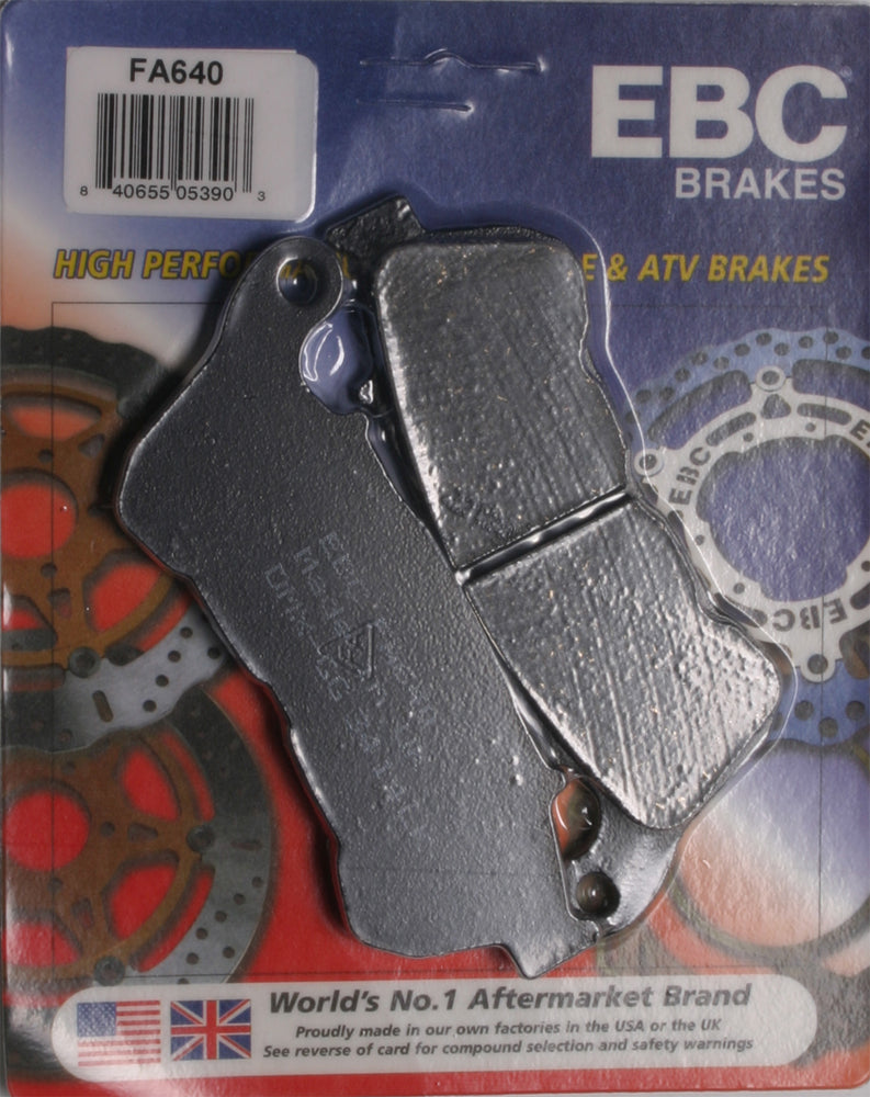 EBC Fa640 Organic Brake Pads for Harley Davidson V-Twin Models