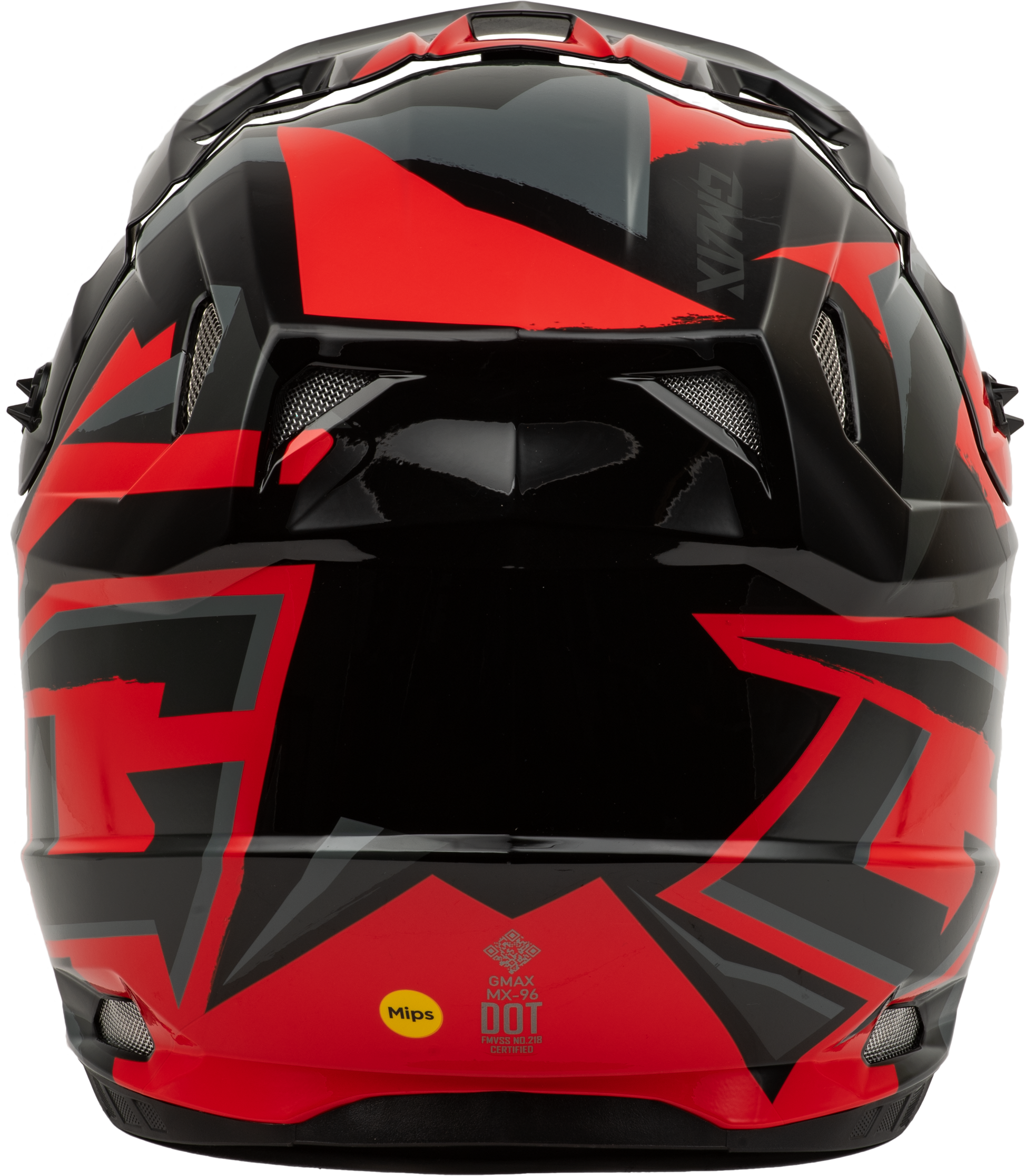 GMAX MX-96 Off-Road Helmet Black/Red, 2X-Large – Lightweight DOT Approved Design with MIPS and Advanced Ventilation