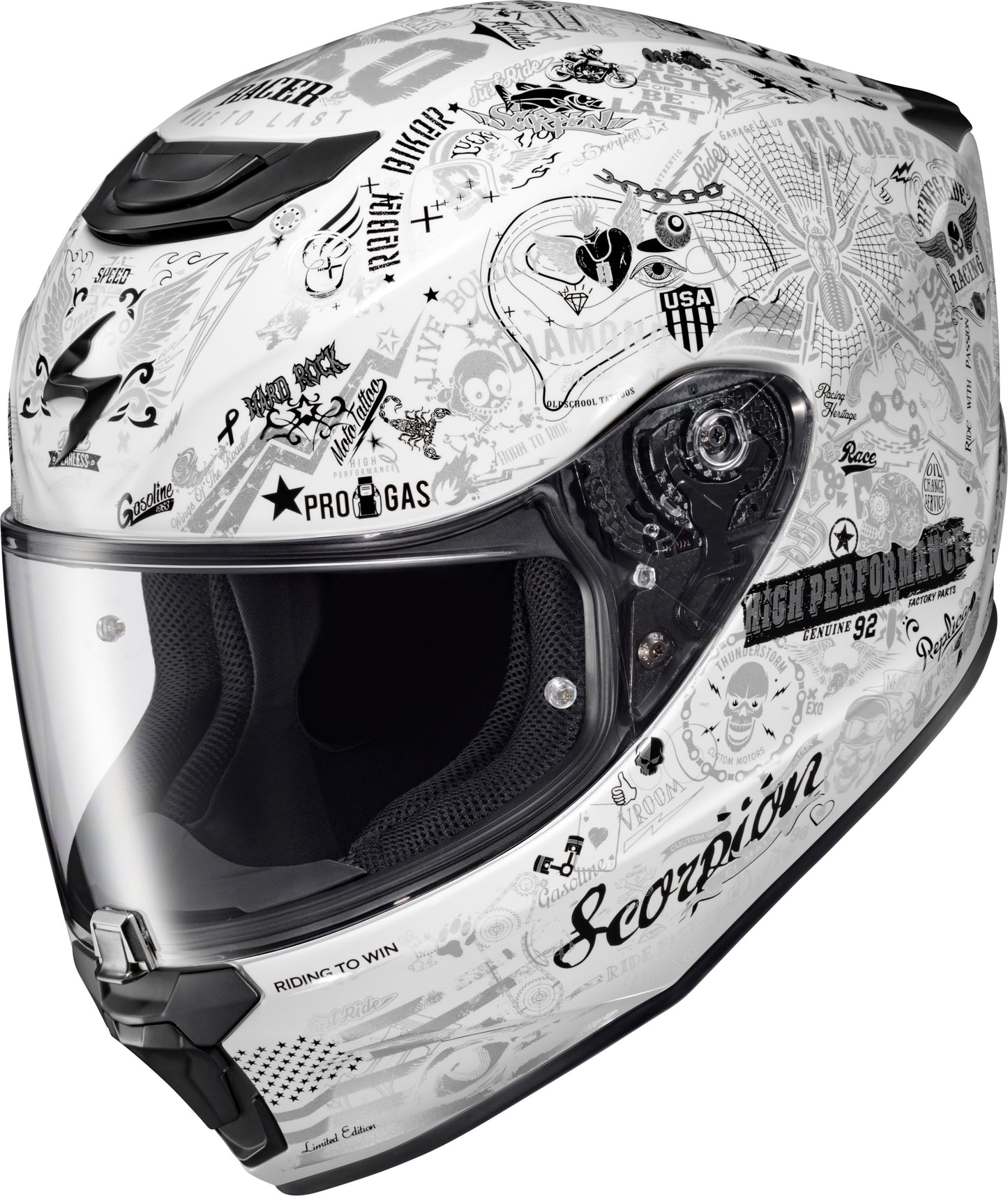 SCORPION EXO R330 Full Face Helmet - White, Small