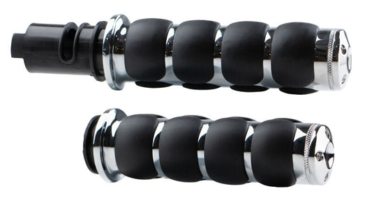 Kuryakyn ISO Grips Throttle-By-Wire Chrome