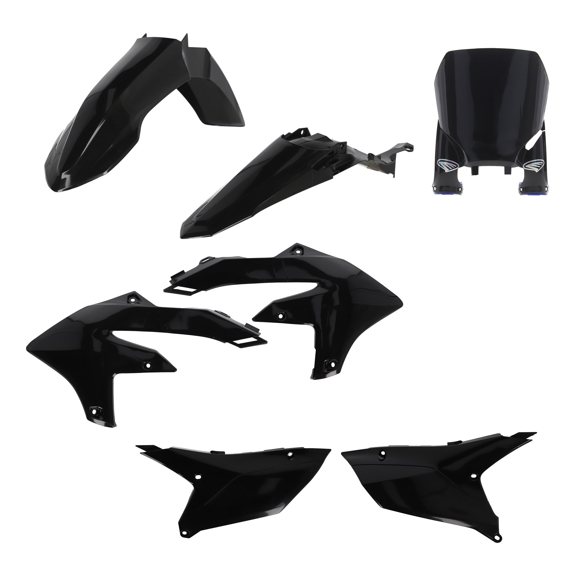 Cycra 1CYC-9435-12 5-Piece Black Offroad Body Kit for ATV and Dirt Bikes