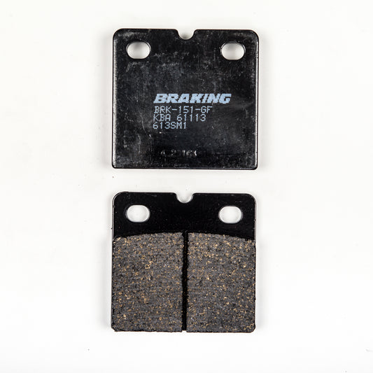 Braking® Part Number 613SM1 Semi Metallic Brake Pad Set for BMW R100RS and K75S Models