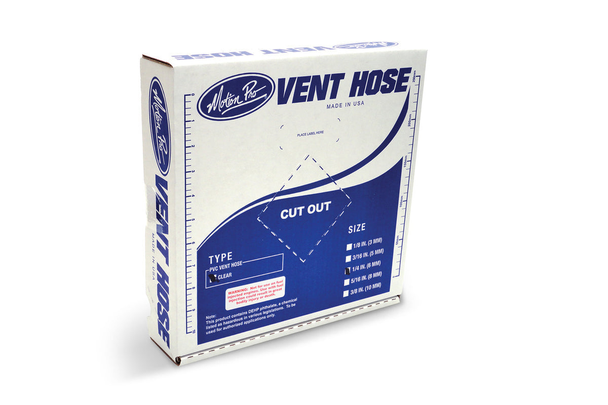 MOTION PRO Clear Vinyl Vent Line 1/4-Inch x 25 Feet for Fuel Systems