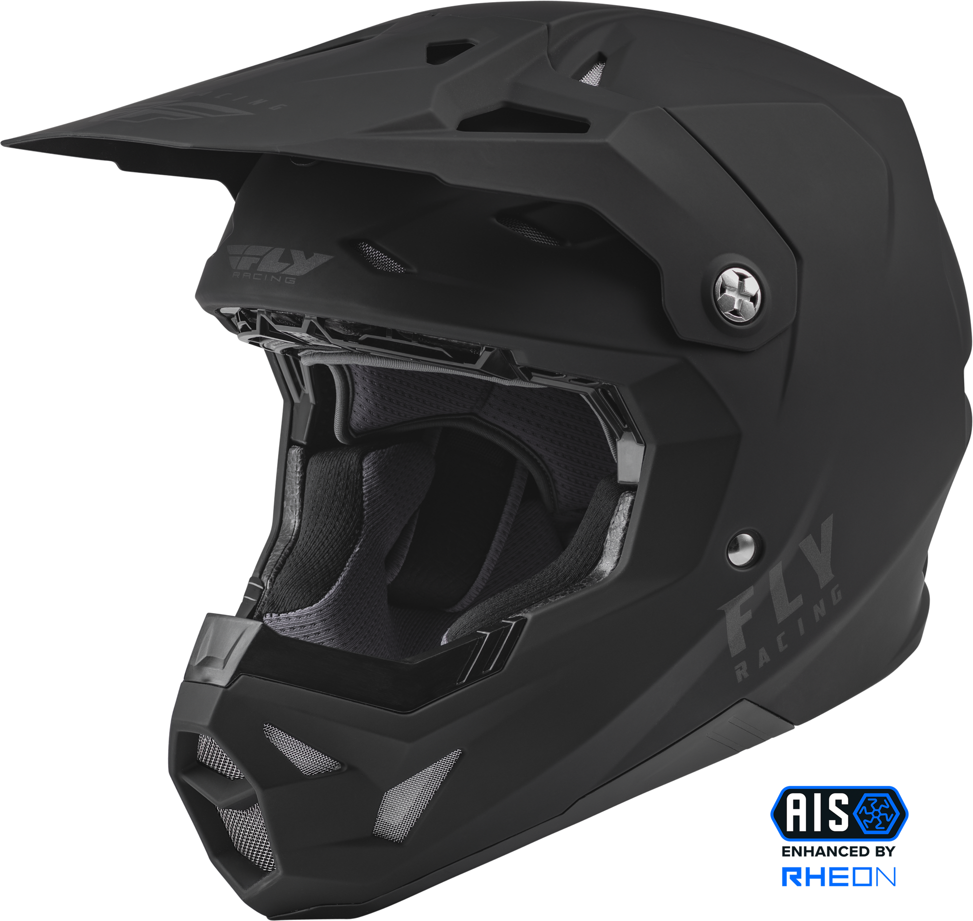 Fly Racing Formula CP Off-Road Helmet Matte Black Medium with Impact-Absorbing Technology