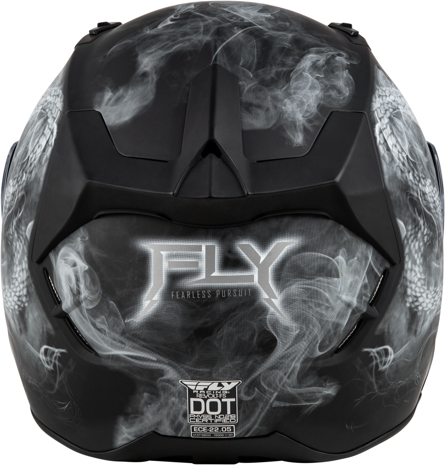 Fly Racing Revolt Coil Matte Black/White 2X-Large Full-Face Helmet