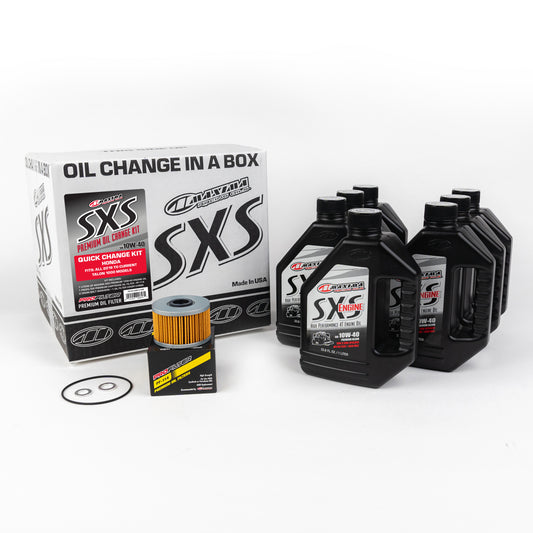 Maxima SXS Oil Quick Change Kit 10W40 with Oil Filter for Honda Talon Models