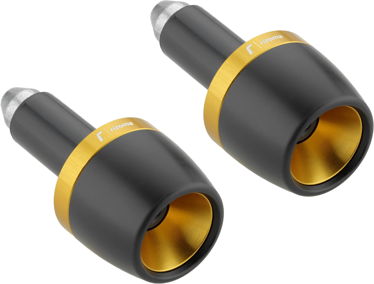 Rizoma Gold Bar Ends Pair for Street Motorcycles - Part MA532G
