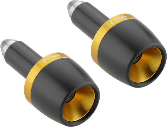 Rizoma Gold Bar Ends Pair for Street Motorcycles - Part MA532G