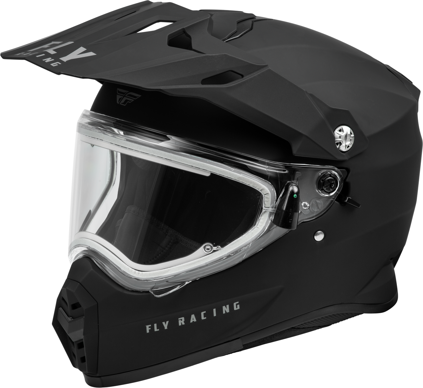 Fly Racing Trekker CW Solid Helmet Matte Black Medium for Snow Sports